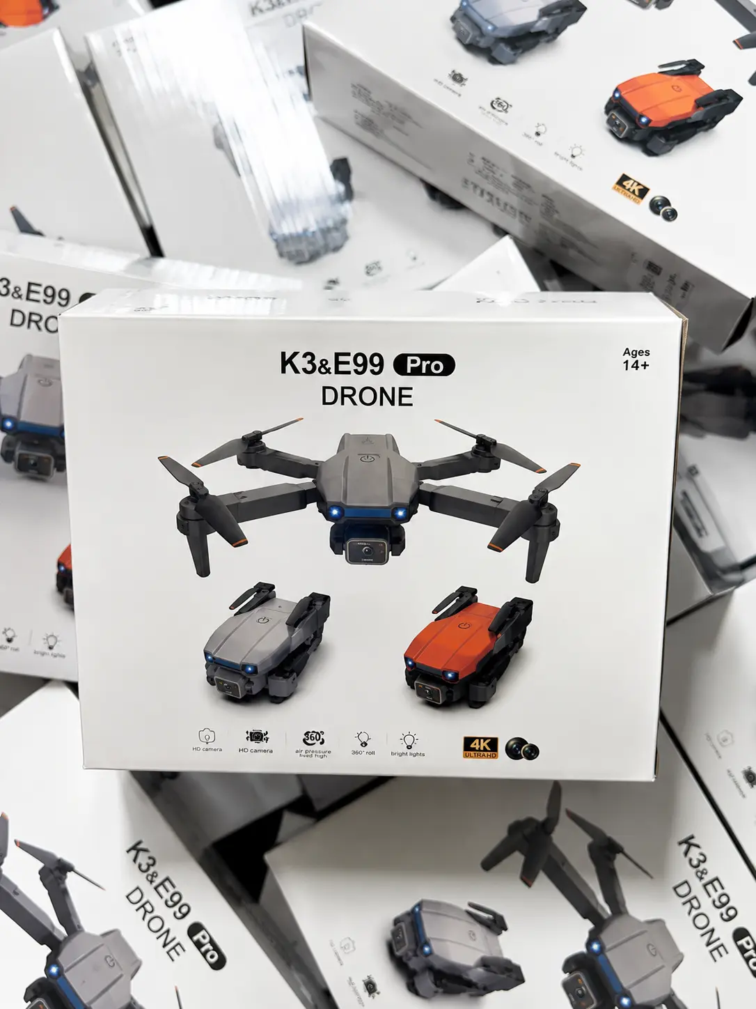 Picture of FLH E99 Pro Dual Camera Dual Battery Folding Camera Drone, Wifi Cam app Operator