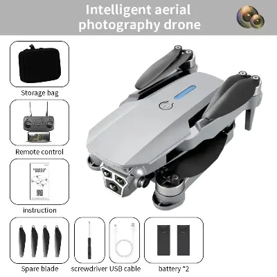 Picture of FLH- Mini 2 Drone, Duel Camera , Duel Battery Brashless Intelligent Following UAV Dron Headless Mode Optical Flow Hover Professional FPV RC Drones E88