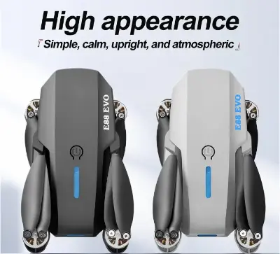 Picture of FLH- Mini 2 Drone, Duel Camera , Duel Battery Brashless Intelligent Following UAV Dron Headless Mode Optical Flow Hover Professional FPV RC Drones E88