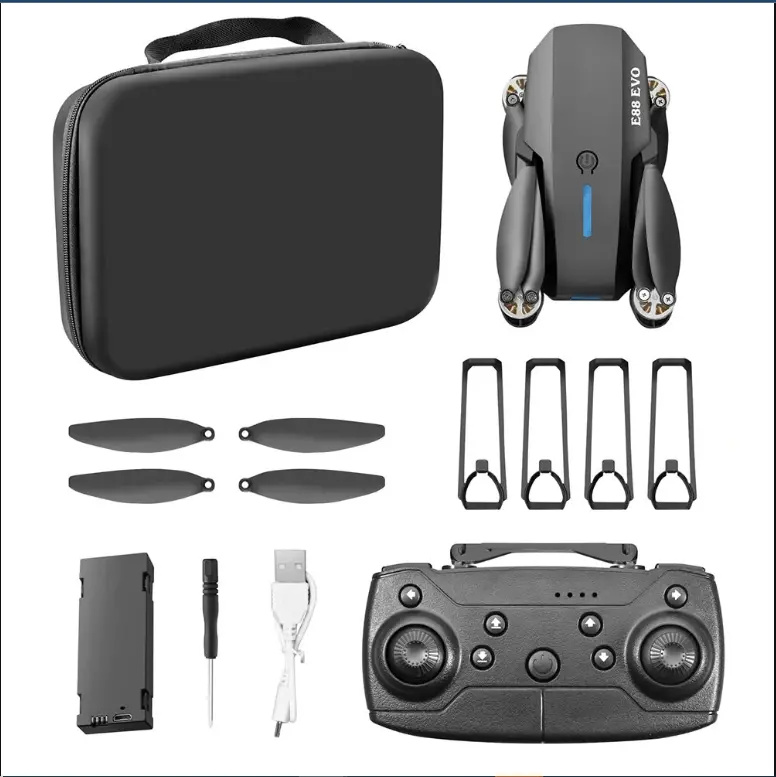 Picture of FLH- Mini 2 Drone, Duel Camera , Duel Battery Brashless Intelligent Following UAV Dron Headless Mode Optical Flow Hover Professional FPV RC Drones E88