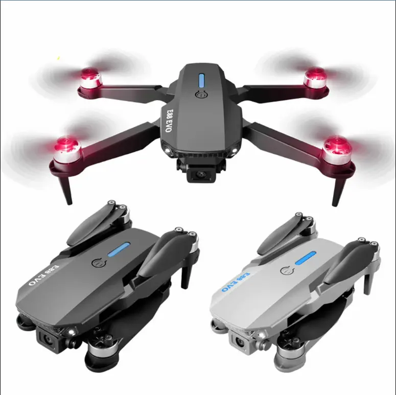 Picture of FLH- Mini 2 Drone, Duel Camera , Duel Battery Brashless Intelligent Following UAV Dron Headless Mode Optical Flow Hover Professional FPV RC Drones E88