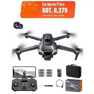 Picture of FLH Original V600 Popup Sensor Drone HD 720 P Dual Cameras Optical Flow Positioning Long Battery Life WIFI FPV  Dron RC Quadcopter Toy