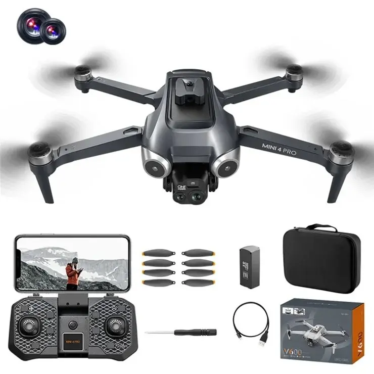 Picture of FLH Original V600 Popup Sensor Drone HD 720 P Dual Cameras Optical Flow Positioning Long Battery Life WIFI FPV  Dron RC Quadcopter Toy