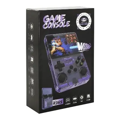 Picture of FLH R36S Retro Game Console 64GB 21000+ Games Linux and PSP Gaminig System 3.5 Inch IPS Screen Portable Pocket Game Player for Kids B Easy to Use