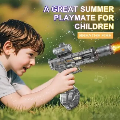 Picture of FLH New Water Gunn Electric Gunn Shooting Toy Full Automatic Summer Beach Toy For Kids Children Boys
