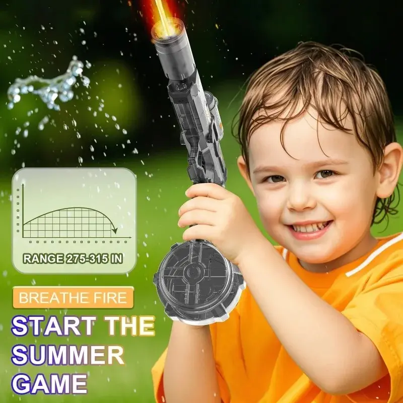 Picture of FLH New Water Gunn Electric Gunn Shooting Toy Full Automatic Summer Beach Toy For Kids Children Boys