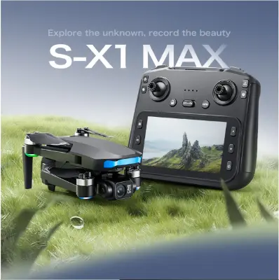 Picture of FLH New S-X1 MAX Drone Professional 4K Camera 3-axis gimbal Aerial FPV Brushless with Large Screen Remote Control Folding Dron