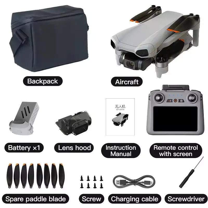 Picture of FLH XiL 017 4K Camera Drone with 3-Axis Gimbal, 249g Foldable Quadcopter, 10KM HD Transmission, 35min Flight, Smart Follow