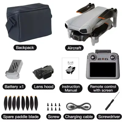 Picture of FLH XiL 017 4K Camera Drone with 3-Axis Gimbal, 249g Foldable Quadcopter, 10KM HD Transmission, 35min Flight, Smart Follow