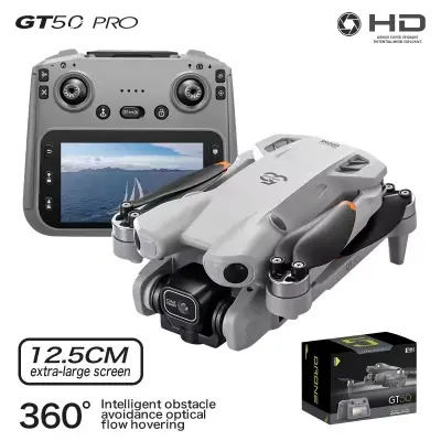 Picture of FLH NEW FPV GT50 4.3-inch screen RC Remot 720 HD Camera High Quality optical flow obstacle avoidance 4.3-inch screen control brushless dual WIFI  professional dronescámara