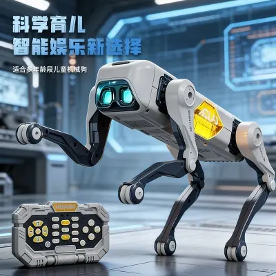 Picture of AI Robot Dog RC Stunt Car Toys: Gesture Sensing Remote Control with Mecanum Wheels & LED Eyes, 2.4GHz 3 sold