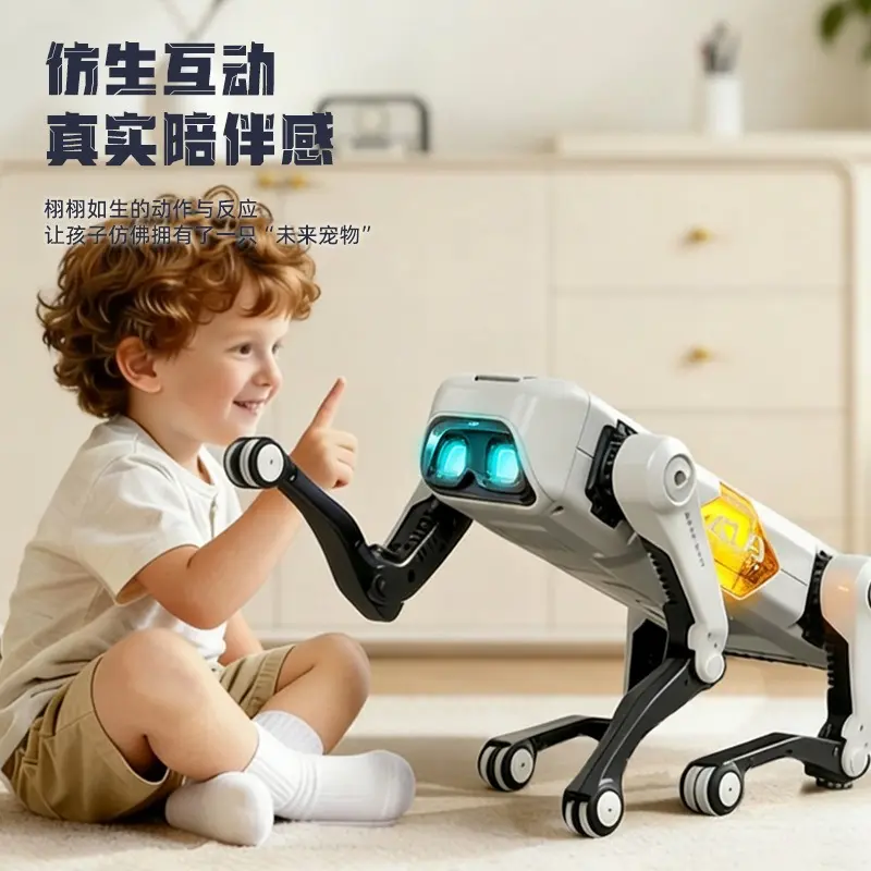 Picture of AI Robot Dog RC Stunt Car Toys: Gesture Sensing Remote Control with Mecanum Wheels & LED Eyes, 2.4GHz 3 sold