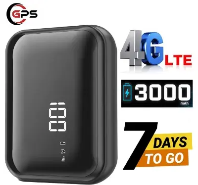 Picture of FLH   P7 4G Portable Wireless  Tracker Location accuracy 100 %Intelligent Mini 3000 mAH Real-Time Tracker with Free Android IOS App PC Platform