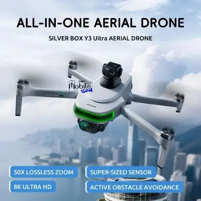Picture of FLH P31 Pro RC Quadcopter Brushless Motor 1080p FHD Camera Foldable Design 2KM Transmission 5G/2.4GHz App Control  White Drone