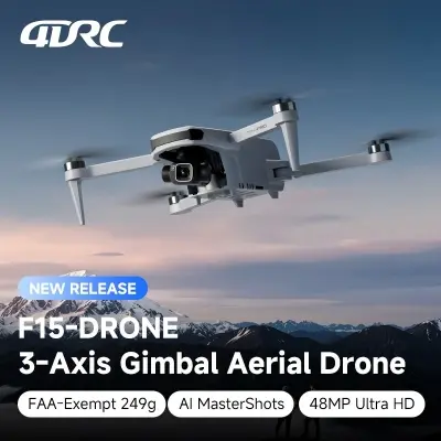Picture of FLH 4DRC F15 3-Axis Gimbal 4K Drone HD Camera  5G WIFI Quadcopter 5.5 Inch Touch Screen Remote Control