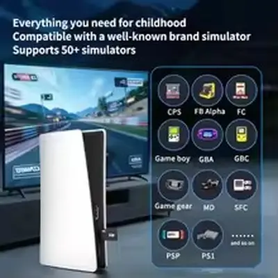 Picture of FLH RS5 TV Game Console Dual Stick Wireless Controller Game 20000+64GB Double Joystick 4K Retro Suitable for PC, Android, TV GAME
