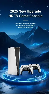 Picture of FLH RS5 TV Game Console Dual Stick Wireless Controller Game 20000+64GB Double Joystick 4K Retro Suitable for PC, Android, TV GAME