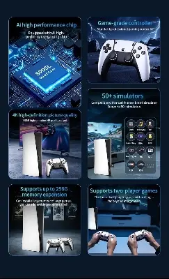 Picture of FLH RS5 TV Game Console Dual Stick Wireless Controller Game 20000+64GB Double Joystick 4K Retro Suitable for PC, Android, TV GAME