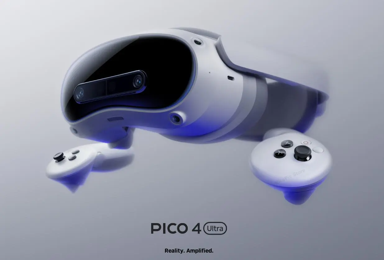 Picture of PICO 4 Ultra 12G+256G VR MR 3D Wireless VR Glasses 6DOF Virtual Reality 4K Display for Smart Glasses w Motion Tracker