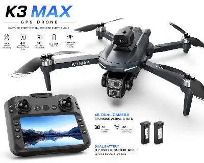 Picture of FLH K3 Max G*P*S Drone RC Big Display with 2 kilo Flying Range Professional Drone