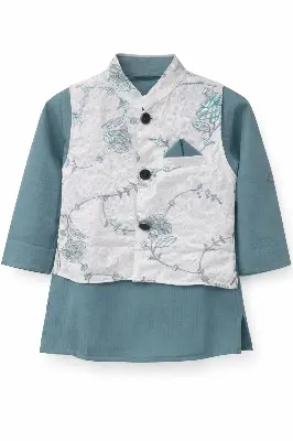Picture of Boys Premium Embroidered Ethnic Panjabi Set (Top & Pajama).219