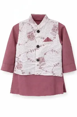 Picture of Boys Premium Embroidered Ethnic Panjabi Set (Top & Pajama).219