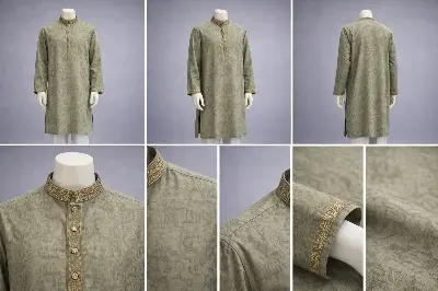Picture of Luxury embroidery Panjabi with premium finish 627