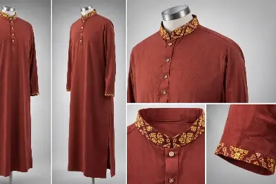 Picture of Gatsby Premium Panjabi for Men – Classic Fit | Eid & Festive Wear P562-MAROON