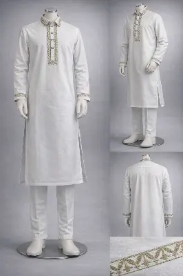 Picture of Gatsby Premium Panjabi for Men – Classic Fit | Eid & Festive Wear 06_white