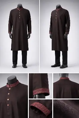 Picture of Luxury embroidery Panjabi with premium finish 304