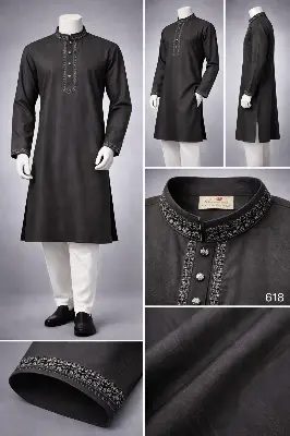 Picture of Luxury embroidery Panjabi with premium finish 618