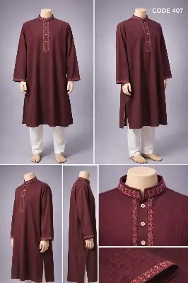 Picture of Luxury embroidery Panjabi with premium  finish 407