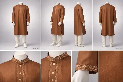 Picture of Luxury embroidery Panjabi with premium finish 606