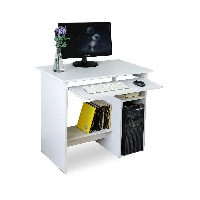 Picture of Melamine computer table - White