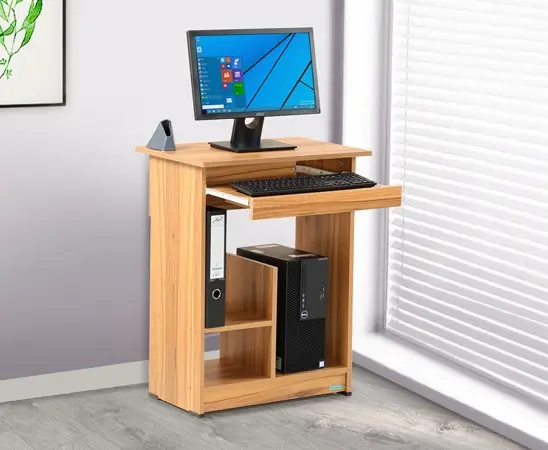Picture of Melamine computer table - Beige