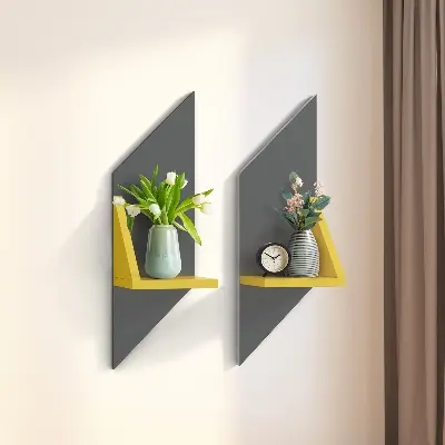 Picture of Nice Shape Wall Shelf Self Adhesive Punch Free Wall Decor