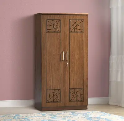 Picture of Premium Quality - Modern 2 Door Almira,Melamine Laminated Board Chevron Cupboard 72/28 - antique