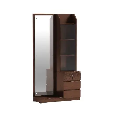 Picture of Antique MDF BOX Dressing Table with Shelves and Multiple Drawers D2 72/30 - antique