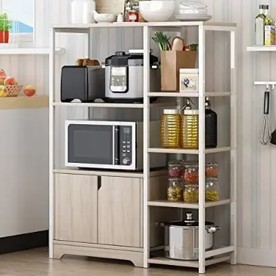 Picture of Best Kitchen Storage Cabinet Shelf Organizer with Utility Kitchenware Open Rack