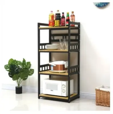 Picture of Kitchen Best Space Saving Design Shelf & Micro Oven Organizer with Kitchenware Rack