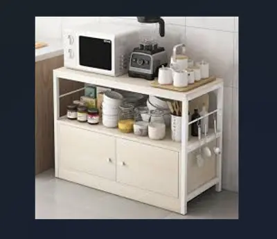 Picture of Impressive Kitchen Cabinet Shelf Organizer with Utility Storage Shelf Rack