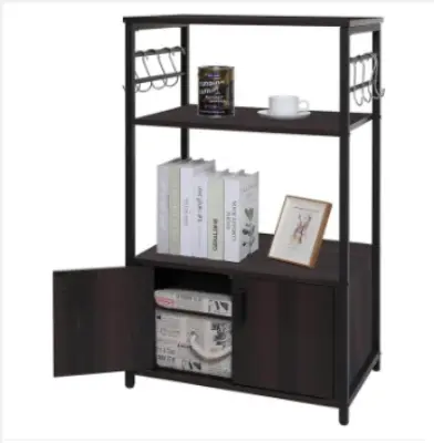 Picture of Perfect Kitchen Storage Cabinet Shelf Organizer with Microwave Oven Holder