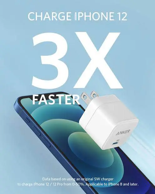 Picture of Anker 20w Cube PowerportIII PD USB C Fast Charger -White