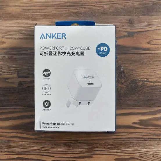Picture of Anker 20w Cube PowerportIII PD USB C Fast Charger -White