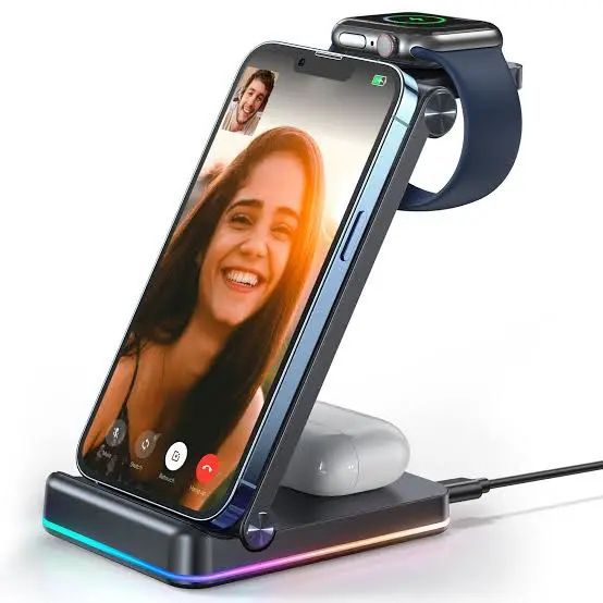 Picture of Joyroom JR-WQN01 3in1 Magnetic Charging Station -Black