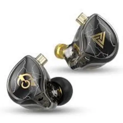 Picture of QKZ x HBB Titanium-Coated Diaphragm Driver Earphones (Mic) -Black