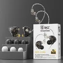 Picture of QKZ x HBB Titanium-Coated Diaphragm Driver Earphones (Mic) -Black