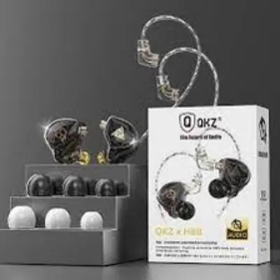 Picture of QKZ x HBB Titanium-Coated Diaphragm Driver Earphones (Mic) -Black