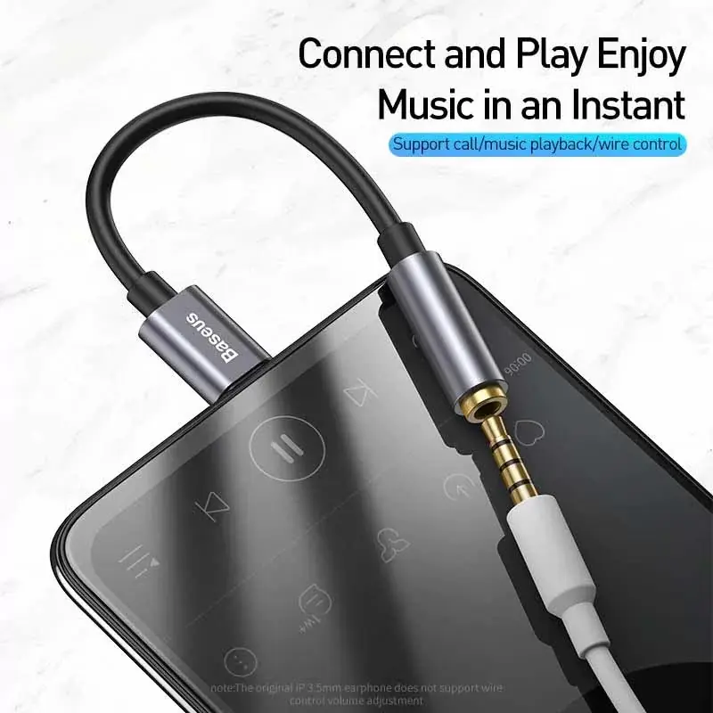 Picture of Baseus L54 Type-C to 3.5mm Jack Audio Adapter -Black