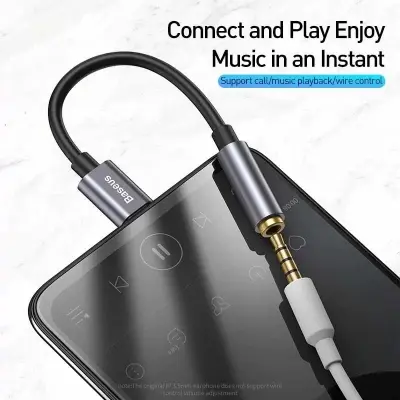 Picture of Baseus L54 Type-C to 3.5mm Jack Audio Adapter -Black